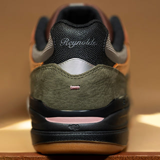  New Balance Numeric 933 Andrew Reynolds Mike Gigliotti in True Brown/Candy Pink with FuelCell foam and ABZORB cushioning.