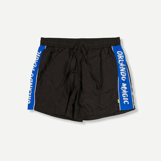 Duvin x Magic Nylon Short in Black — 100% lightweight nylon with built-in boxer-brief premium liner, elastic waistband, custom woven label back pocket, part of the limited Orlando Originals collaboration