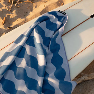Nomadix Original Towel in Slack Tide Coastal Blue — ultra-absorbent, quick-drying, sand and funk resistant, made from 90% recycled polyester, 72.5" x 30"