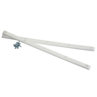 Pig Wheels Pig Rails in White. These skateboard rails provide edge protection and are designed for durability and style.