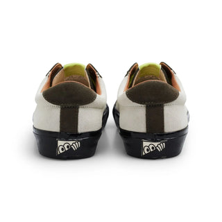 Last Resort AB VM004 Milic Suede Shoes in duo grey/black, custom Chris Milic branding, skate-ready design.