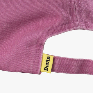 Duvin Retired Hat in pink, dad-style, made of comfortable cotton twill, unstructured design with Duvin branded inner taping.