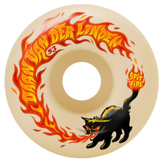 Spitfire F4 Daan Pyrocat Classic 99a skateboard wheels, 55mm, Daan Van Der Linden pro model with Formula Four urethane and Classic shape