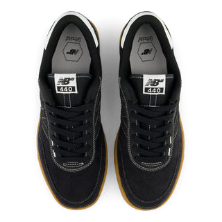 New Balance Numeric 440 V2 shoe in Black/White/Gum