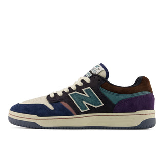New Balance Numeric 480 x 35th North Shoes in NB Navy/Sea Salt — pig suede and mesh upper with FuelCell foam, reinforced toe cap, Ndurance rubber outsole, and heritage basketball-inspired low profile silhouette