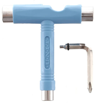 Unit Skate Tool in light blue, featuring 5-tools in one.