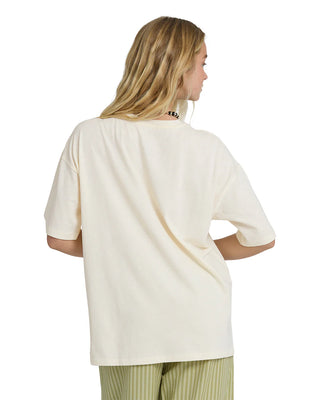 Billabong Will Find Me Here Short Sleeve Tee in White Cap - oversized graphic tee with relaxed fit and coastal vibe