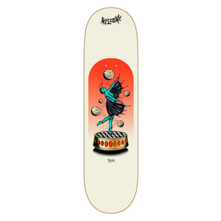 Ryan Reyes Pro Model skateboard, Dancer on Popsicle design, 8.5" width, 32.35" length, ideal for agility.