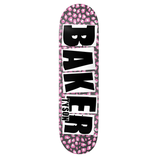 Baker Skateboards Tyson Peterson Brand Logo Hot Cheetah Deck 8.25 inch with mellow concave and 100% Hard Rock Canadian Maple construction