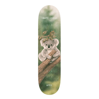 April Skateboards Shane O'Neill Marsupial 8.25-inch skateboard deck with signature pro graphic and classic popsicle shape.