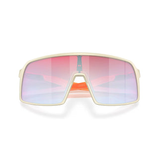 Oakley Sutro Sunglasses, Matte Sand frame, Prizm Snow Sapphire lenses, lightweight design.