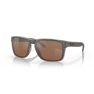 Oakley Holbrook XL Prizm Polar Sunglasses in Woodgrain with Prizm Tungsten Polar lenses, iconic keyhole bridge and metal rivets O Matter lightweight frame with three-point fit, Plutonite lens with 100% UVA UVB protection up to 400nm, HDO optics, fits medium to extra large faces