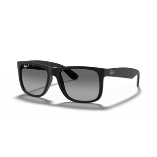 Ray-Ban Justin Classic Sunglasses - Matte Rubber Black/Light Grey Gradient