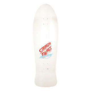 Santa Cruz Stranger Things Meek Eddie Slasher Reveal Deck with glow-in-the-dark hidden artwork, 10.1-inch old-school shape.
