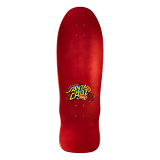 Santa Cruz Stranger Things Grabke Max Melting Clock Deck with glow-in-the-dark graphics and old-school shape.
