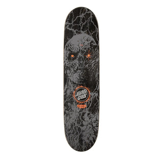 Santa Cruz Stranger Things Season 5 Deck with hidden red glow-in-the-dark graphics, 8.5-inch all-terrain shape.