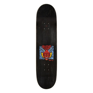 Santa Cruz Stranger Things Hellfire Club Deck with multicolor glow-in-the-dark graphics, 8.25-inch ATV shape.