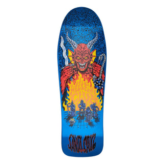 Santa Cruz Stranger Things Knox Hellfire Pit Deck with glow-in-the-dark graphics and Tom Knox Firepit shape.