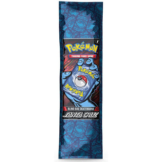Santa Cruz 8.0-inch Pokémon TCG Blind Bag Deck in blue packaging with Pokémon card artwork and Santa Cruz branding