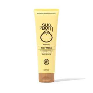 Image of Sun Bum's Revitalizing Hair Mask, a concentrated moisturizing mask ideal for restoring hydration and luster to dry or damaged hair.
