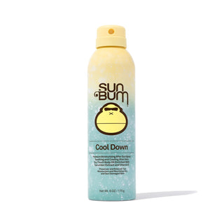Image of Sun Bum's 'Cool Down' Aloe Vera Spray, a rejuvenating after-sun spray with Aloe and Vitamin E for hydration and revitalization of sun-exposed skin.