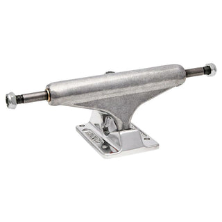 Independent Stage 11 Forged Hollow silver skateboard truck with lightweight aluminum construction, hollow axle and kingpin for premium performance.