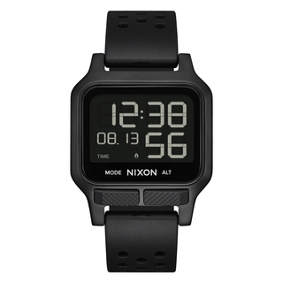 A sleek black Heat sports watch designed for training with multiple timer options.