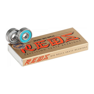 Bones Big Balls Reds Bearings, 8 Pack, larger balls for higher speed, greater strength, and long-lasting performance.