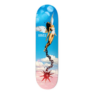 "Deathwish Jake Hayes Ascension Deck 8.6 — art by BOW3RY, DW mellow concave, 100% hard rock Canadian maple"
