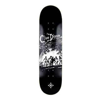 "Disorder Skateboards Clive Dixon Sacrifice pro skateboard deck 8.5 — powerful pro model with bold Sacrifice graphic"