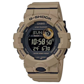 G-SHOCK POWER TRAINER Watch with app connectivity, step tracker, multi-timers, and stylish utility design.