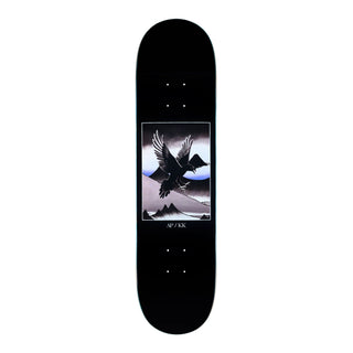 "April Skateboards Kai Kishi Yatagarasu pro skateboard deck — bold Japanese mythology graphic with three-legged crow design"