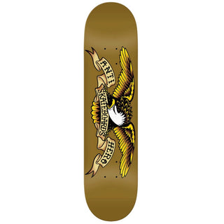 Antihero Classic Eagle 8.06 skateboard deck featuring iconic eagle graphic and traditional popsicle shape.