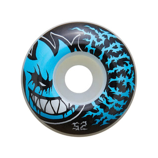 Image of Spitfire Bighead Skateboard Wheels in Deathmask White, featuring the iconic Bighead graphic.