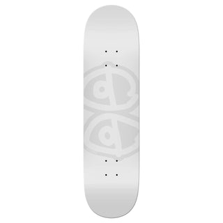 Krooked Team Eyes 8.06 skateboard deck with white dipped finish and signature Eyes graphic.