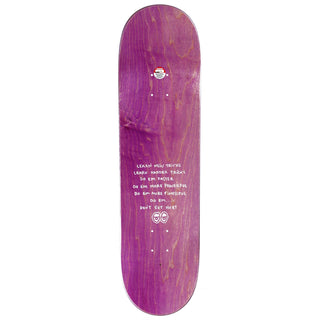 Krooked 8.75 skateboard deck, Gonzales Whimp graphic, 32.62 length, 14.62 wheelbase, wide shape.