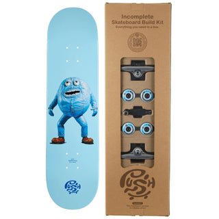 Push Denim Dan Incomplete skateboard with tool and full component set.

