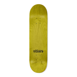 Deathwish Deathspray Skateboard Deck in Black/Red — 100% hard rock Canadian maple with classic team logo graphic. Available in 8.25" Deep Concave and 8.5" Mellow Concave.