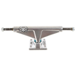 Venture 5.8 V8 Hi Polished skateboard trucks with polished hanger and high profile.