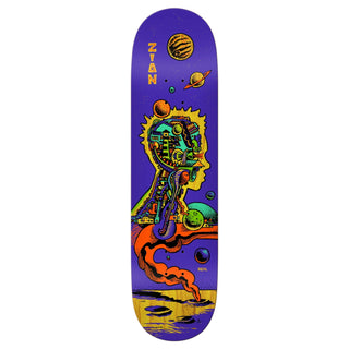 REAL Skateboards 8.38 inch Zion Artificial pro model skateboard deck with True Fit construction and original artwork by Clay Halling, 31.75 inch length and 14 inch wheelbase
