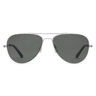 Otis Eyewear Drift Polarized Sunglasses Silver/Black Metal/Grey
