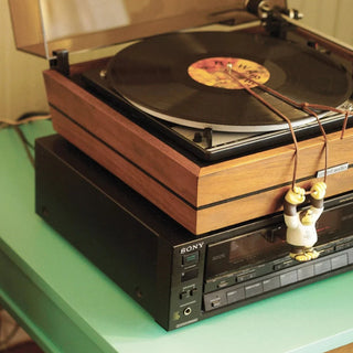 Lucky Bum vinyl ape keychain by Sun Bum, 3 inches, moveable parts, for sun protection reminder.