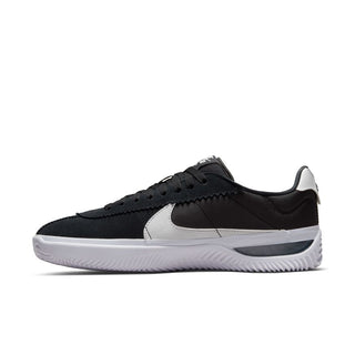 Nike SB BRSB black and white skate shoe with durable design, inspired by the iconic Cortez.