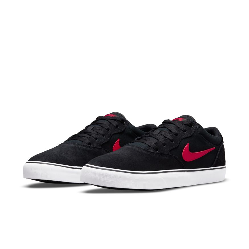 Nike sb chron slr black  and  red shoes Clearance
