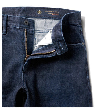 Roark Revival HWY 128 Straight Fit Denim Jeans Vintage Rinse Selvedge