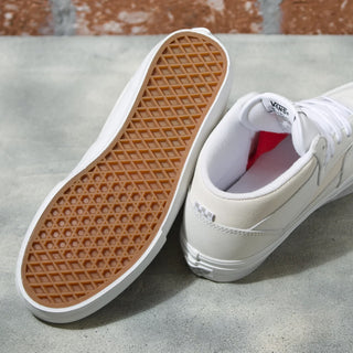 Vans Daz Skate Half Cab White Leather Suede Shoes