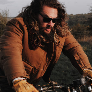 Jason Momoa-inspired Knoxville sunglasses with eco-friendly frames and melanin-infused lenses.