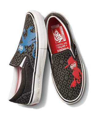 Vans Krooked Skate Slip-On Shoes Natas for Ray Barbee