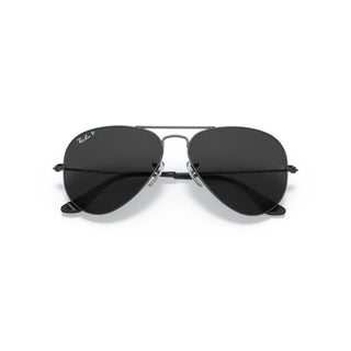 Ray-Ban Aviator Total Black Polarized Sunglasses Polished Black/Black