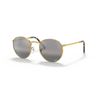 Ray-Ban New Round Polarized Sunglasses Legend Gold/Silver Chromance